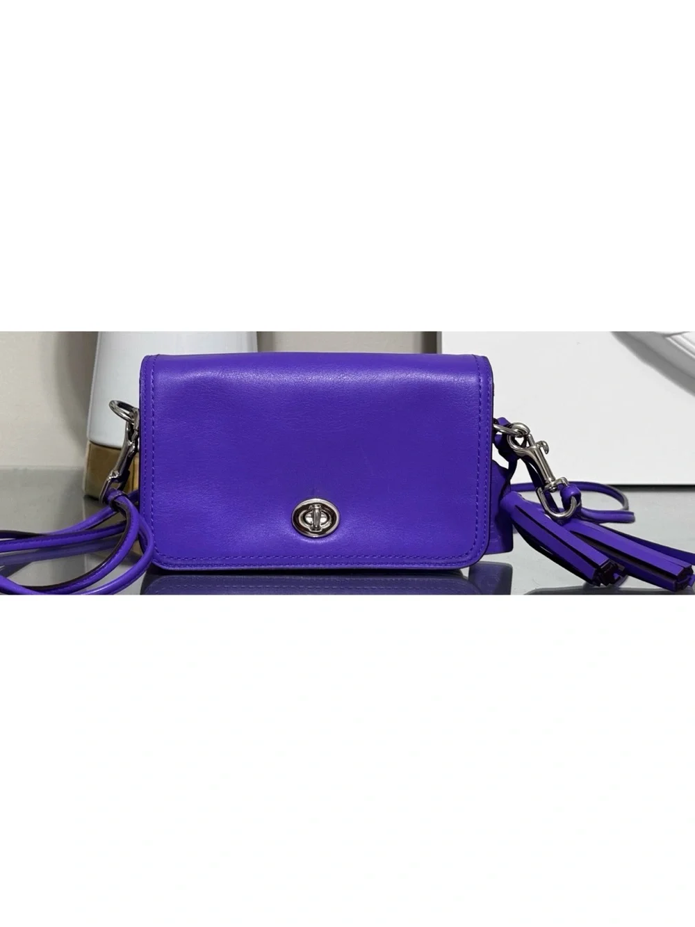 COACH Legacy Penny Crossbody Bag – ULTRAVIOLET PURPLE – Style 19914